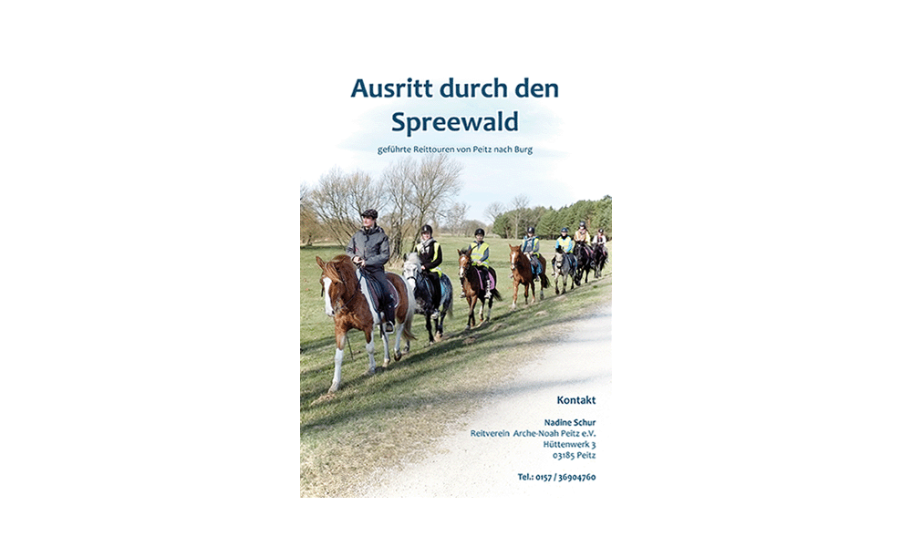 Arche Noah Ausritt - Flyer
