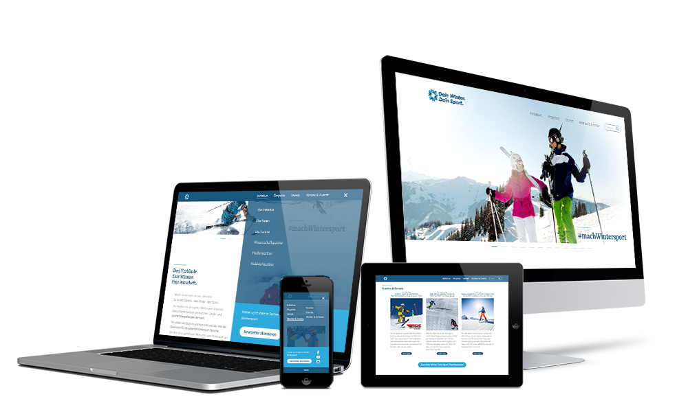 Dein Winter. Dein Sport.- Webdesign