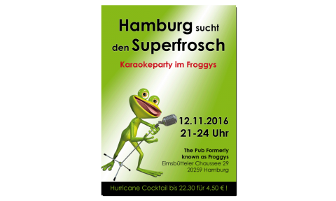 Froggys Karaoke - Plakat