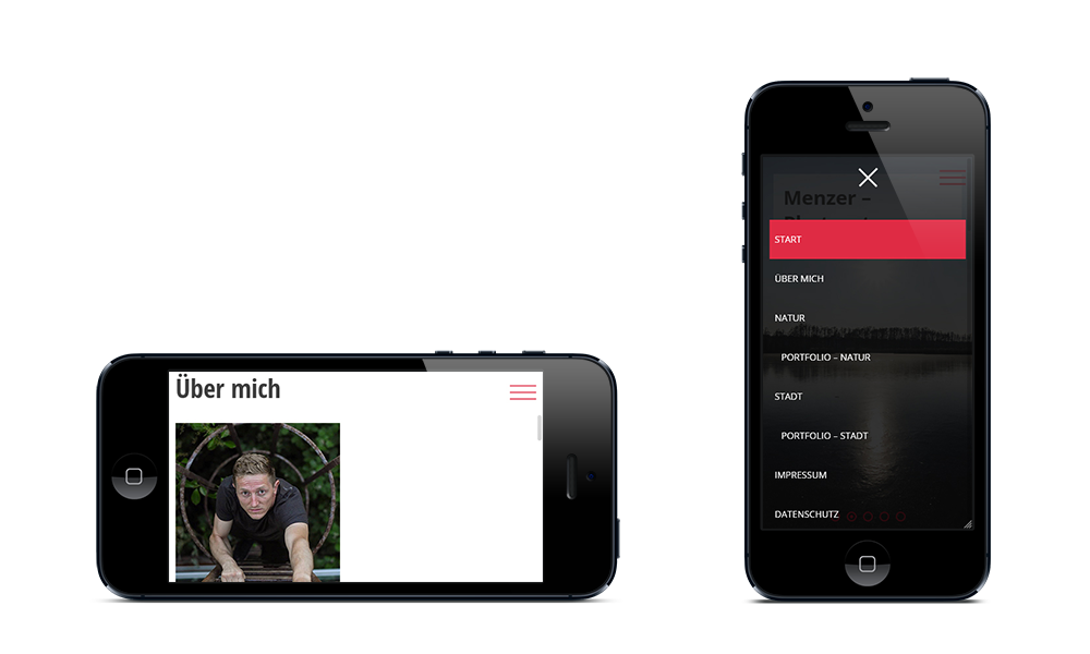 Menzer-Photoart - Webdesign - Smartphone