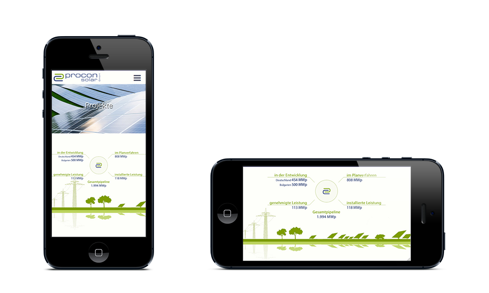 Procon-Solar - Webdesign - Smartphone